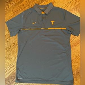 Nike Gray and Orange Polo Shirt